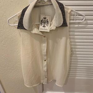 Studded collar blouse